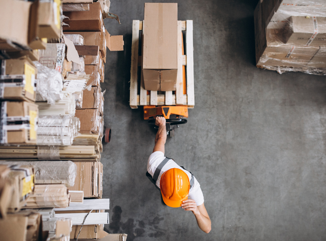 Cruce de andén en logística